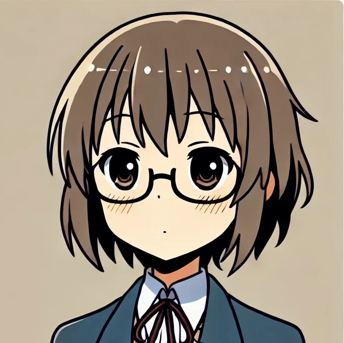 哲学的な杏子イラスト