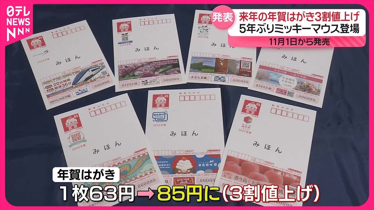 2025年の年賀はがき